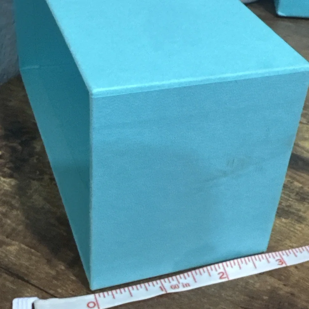 Genuine Tiffany & Co. Blue Teal Empty Gift Box 6.5